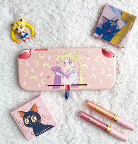 Sailor Moon pink Switch lite case